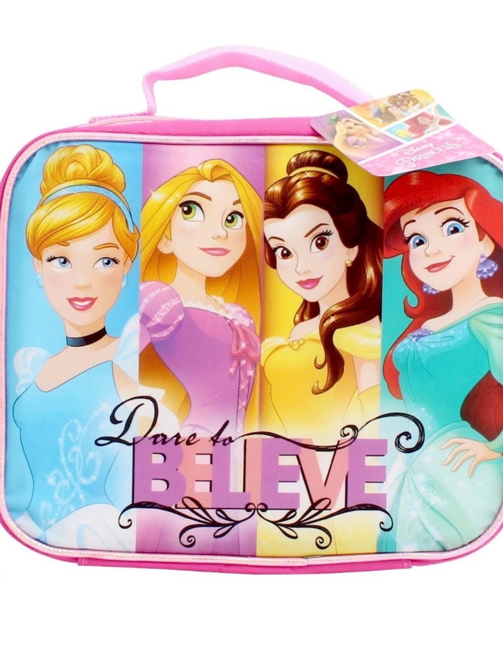 Disney Pink Princess 'Dare to Believe' Light Up Lunch Box/Bag - Picture 3 of 6